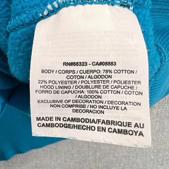 Nike Athletic Dept Full Zip Hoodie Men Large Teal Blue Swoosh Athleisure Fleece - Picture 9 of 11